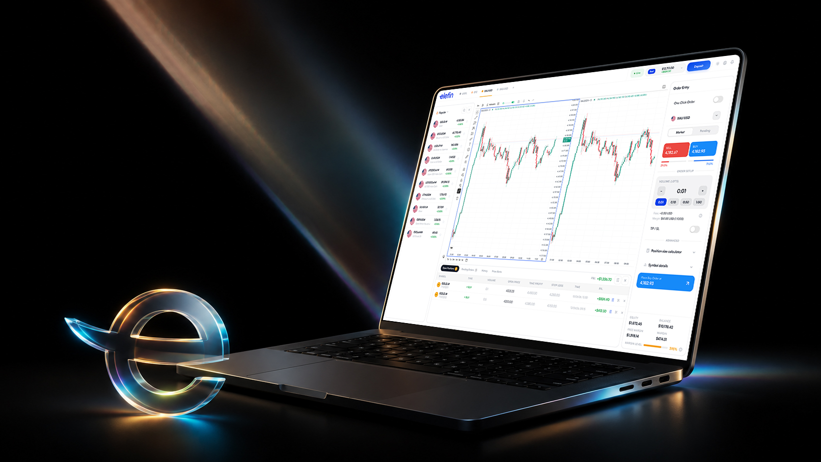 Elefin WebTerminal desktop dashboard